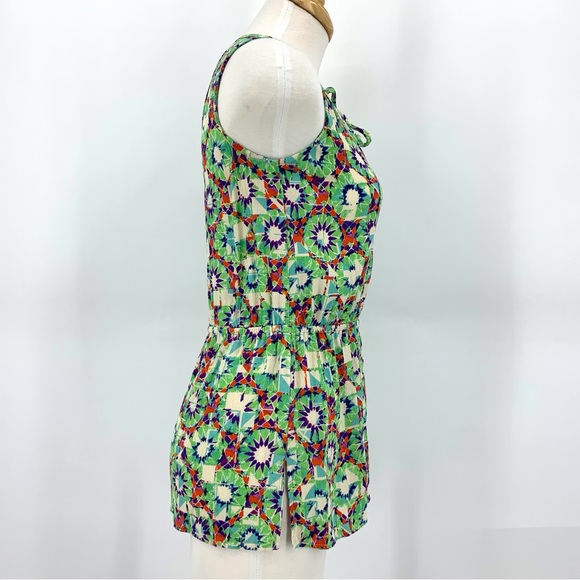 Cabi Green and Purple Vintage #316 Kaleidoscope Sleeveless Blouse, XS - Picture 10 of 16